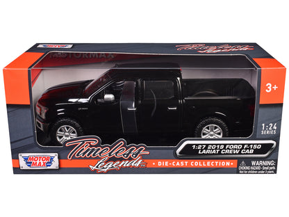 2019 Ford F-150 Lariat Crew Cab Pickup Truck Black 1/27 Diecast Model Car by Motormax <h2>2019 Motormax</h2> <p>High-quality perfect for collectors and enthusiasts. Features detailed interior exterior