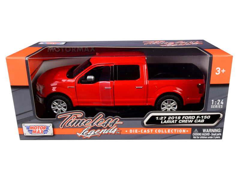 2019 Ford F-150 Lariat Crew Cab Pickup Truck Red 1/24-1/27 Diecast Model Car by Motormax <h2>2019 Motormax</h2> <p>High-quality perfect for collectors and enthusiasts. Features detailed interior exter