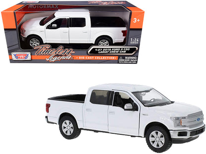 2019 Ford F-150 Lariat Crew Cab Pickup Truck White 1/24-1/27 Diecast Model Car by Motormax <h2>2019 Motormax</h2> <p>High-quality perfect for collectors and enthusiasts. Features detailed interior ext