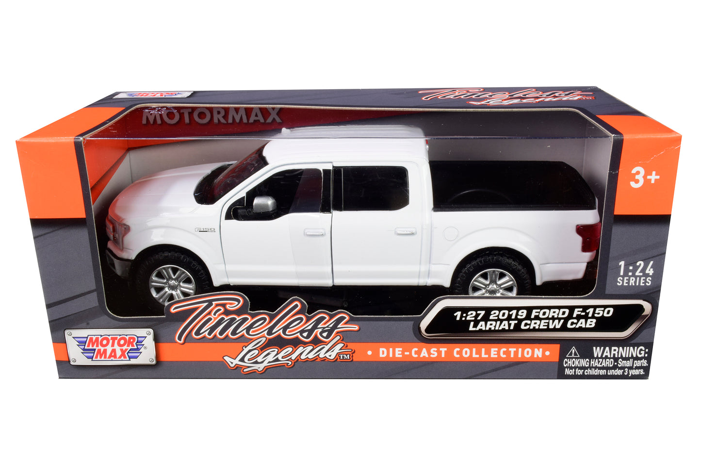 2019 Ford F-150 Lariat Crew Cab Pickup Truck White 1/24-1/27 Diecast Model Car by Motormax <h2>2019 Motormax</h2> <p>High-quality perfect for collectors and enthusiasts. Features detailed interior ext