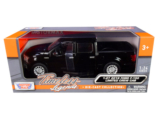 2019 Ford F-150 Limited Crew Cab Pickup Truck Black 1/24-1/27 Diecast Model Car by Motormax <h2>2019 Motormax</h2> <p>High-quality perfect for collectors and enthusiasts. Features detailed interior ex