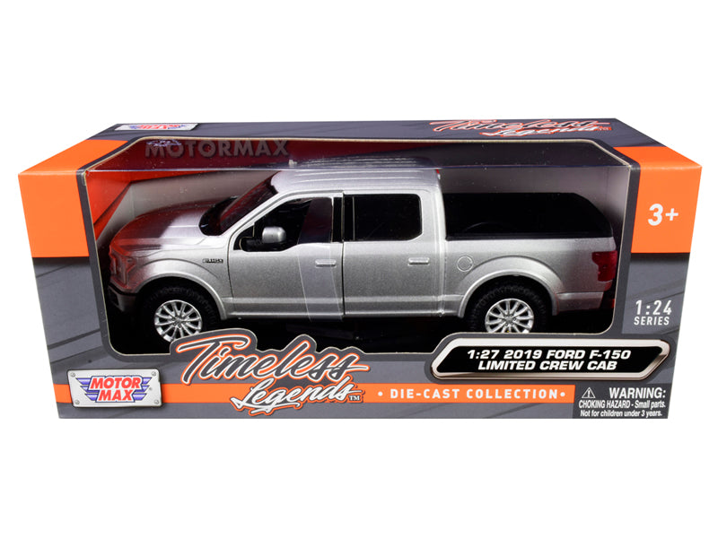2019 Ford F-150 Limited Crew Cab Pickup Truck Metallic Silver 1/24-1/27 Diecast Model Car by Motormax <h2>2019 Motormax</h2> <p>High-quality perfect for collectors and enthusiasts. Features detailed i