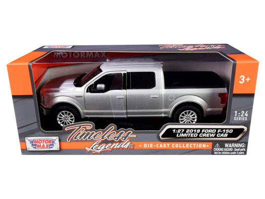 2019 Ford F-150 Limited Crew Cab Pickup Truck Metallic Silver 1/24-1/27 Diecast Model Car by Motormax <h2>2019 Motormax</h2> <p>High-quality perfect for collectors and enthusiasts. Features detailed i