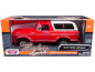 1978 Ford Bronco Custom Red and White "Timeless Legends" Series 1/24 Diecast Model Car by Motormax <h2>1978 Motormax</h2> <p>High-quality perfect for collectors enthusiasts. Features detailed interior