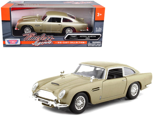 Aston Martin DB5 RHD (Right Hand Drive) Gold Metallic "Timeless Legends" Series 1/24 Diecast Model Car by Motormax <h2>Aston Motormax</h2> <p>High-quality perfect for collectors and enthusiasts. Featu