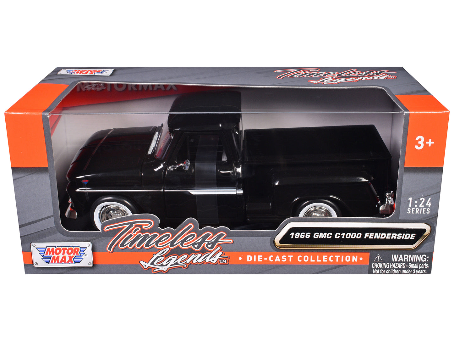 1966 GMC C1000 Fenderside Pickup Truck Black "Timeless Legends" Series 1/24 Diecast Model Car by Motormax <h2>1966 Motormax</h2> <p>High-quality perfect for collectors and enthusiasts. Features detail