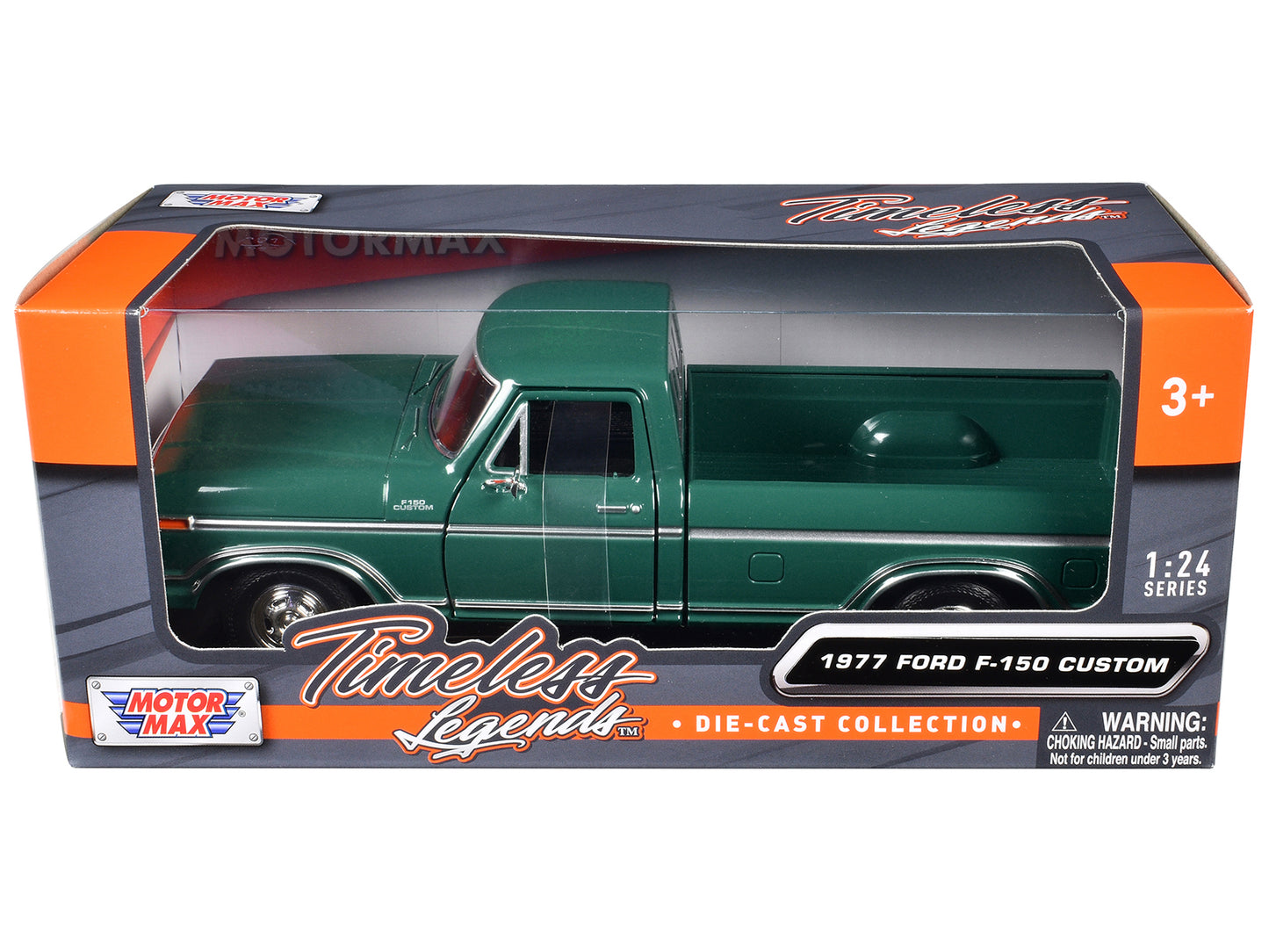 1977 Ford F-150 Custom Pickup Truck Green "Timeless Legends" Series 1/24 Diecast Model Car by Motormax <h2>1977 Motormax</h2> <p>High-quality perfect for collectors and enthusiasts. Features detailed