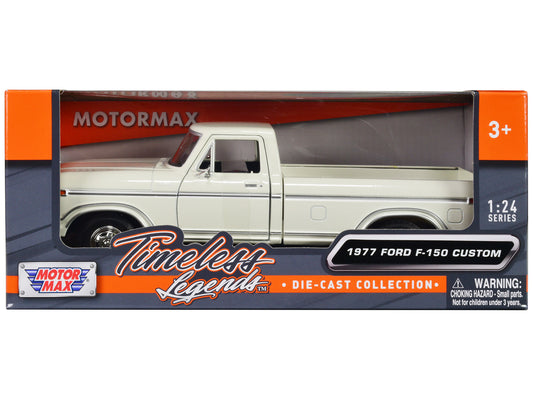 1977 Ford F-150 Custom Pickup Truck White "Timeless Legends" Series 1/24 Diecast Model Car by Motormax <h2>1977 Motormax</h2> <p>High-quality perfect for collectors and enthusiasts. Features detailed