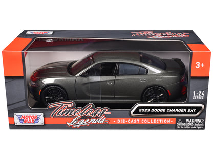 2023 Dodge Charger SXT Gray Metallic "Timeless Legends" Series 1/24 Diecast Model Car by Motormax <h2>2023 Motormax</h2> <p>High-quality perfect for collectors and enthusiasts. Features detailed inter