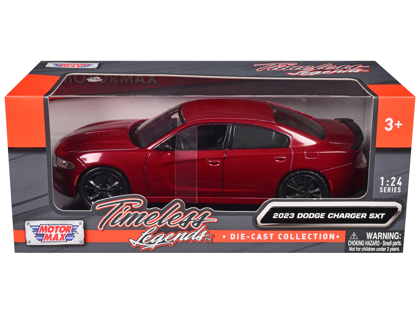 2023 Dodge Charger SXT Red Metallic "Timeless Legends" Series 1/24 Diecast Model Car by Motormax <h2>2023 Motormax</h2> <p>High-quality perfect for collectors and enthusiasts. Features detailed interi