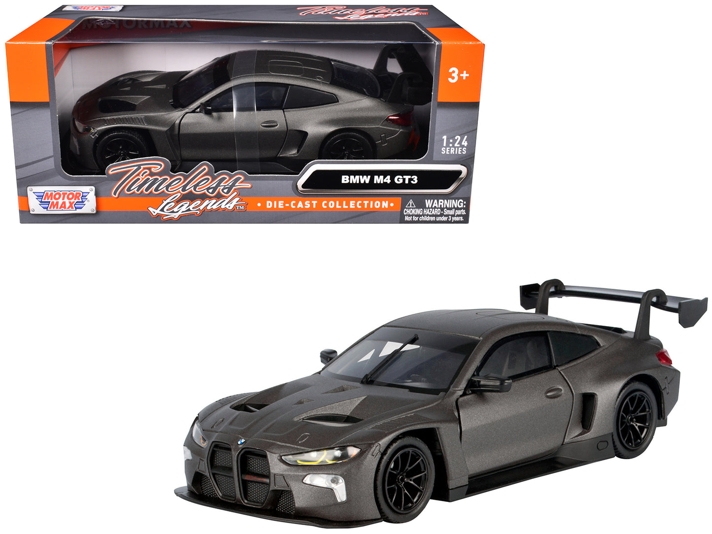 BMW M4 GT3 Matt Black "Timeless Legends" Series 1/24 Diecast Model Car by Motormax <h2>BMW Motormax</h2> <p>High-quality perfect for collectors and enthusiasts. Features detailed interior exterior cra