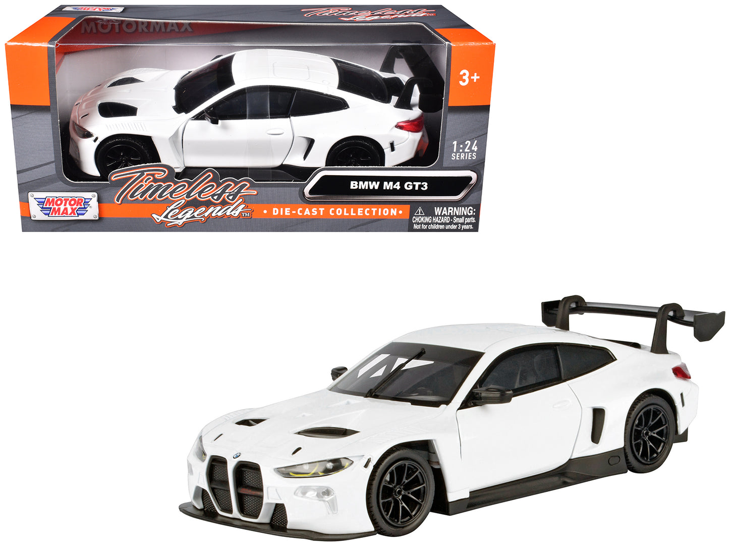 BMW M4 GT3 White "Timeless Legends" Series 1/24 Diecast Model Car by Motormax <h2>BMW Motormax</h2> <p>High-quality perfect for collectors and enthusiasts. Features detailed interior exterior craftsma