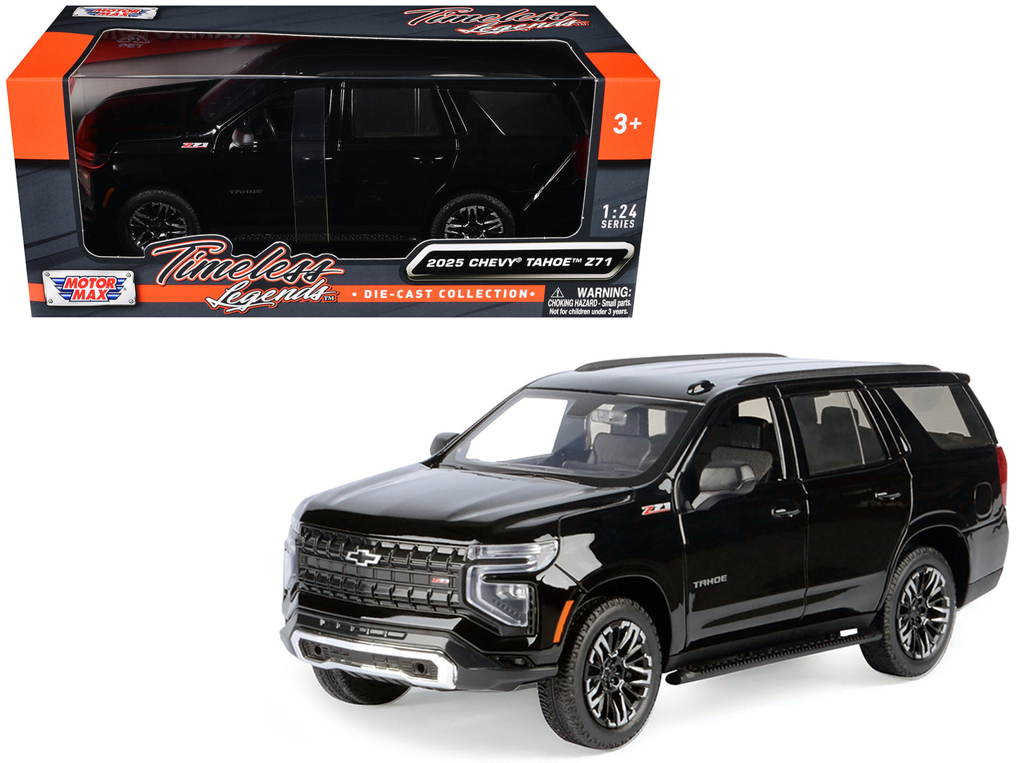 2025 Chevrolet Tahoe Z71 Black "Timeless Legends" Series 1/24 Diecast Model Car by Motormax <h2>2025 Motormax</h2> <p>High-quality perfect for collectors and enthusiasts. Features detailed interior ex