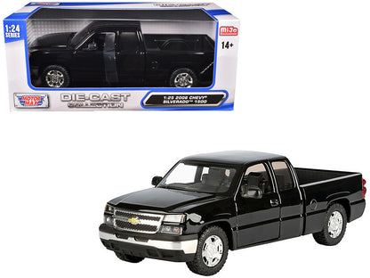 2006 Chevrolet Silverado 1500 Pickup Truck Black "Die-Cast Collection" Series 1/25 Diecast Model Car by Motormax <h2>2006 Motormax</h2> <p>High-quality perfect for collectors and enthusiasts. Features
