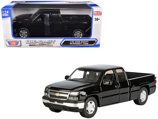 2006 Chevrolet Silverado 1500 Pickup Truck Black "Die-Cast Collection" Series 1/25 Diecast Model Car by Motormax <h2>2006 Motormax</h2> <p>High-quality perfect for collectors and enthusiasts. Features