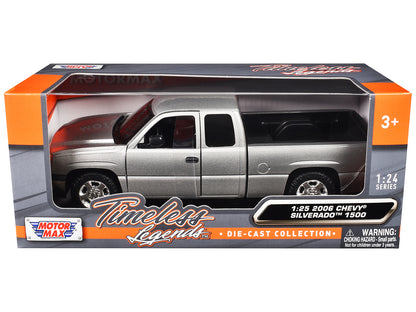 2006 Chevrolet Silverado 1500 Pickup Truck Gray Metallic "Timeless Legends" Series 1/25 Diecast Model Car by Motormax <h2>2006 Motormax</h2> <p>High-quality perfect for collectors and enthusiasts. Fea