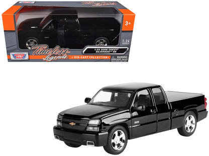 2006 Chevrolet Silverado SS Pickup Truck Black "Timeless Legends" Series 1/25 Diecast Model Car by Motormax <h2>2006 Motormax</h2> <p>High-quality perfect for collectors and enthusiasts. Features deta