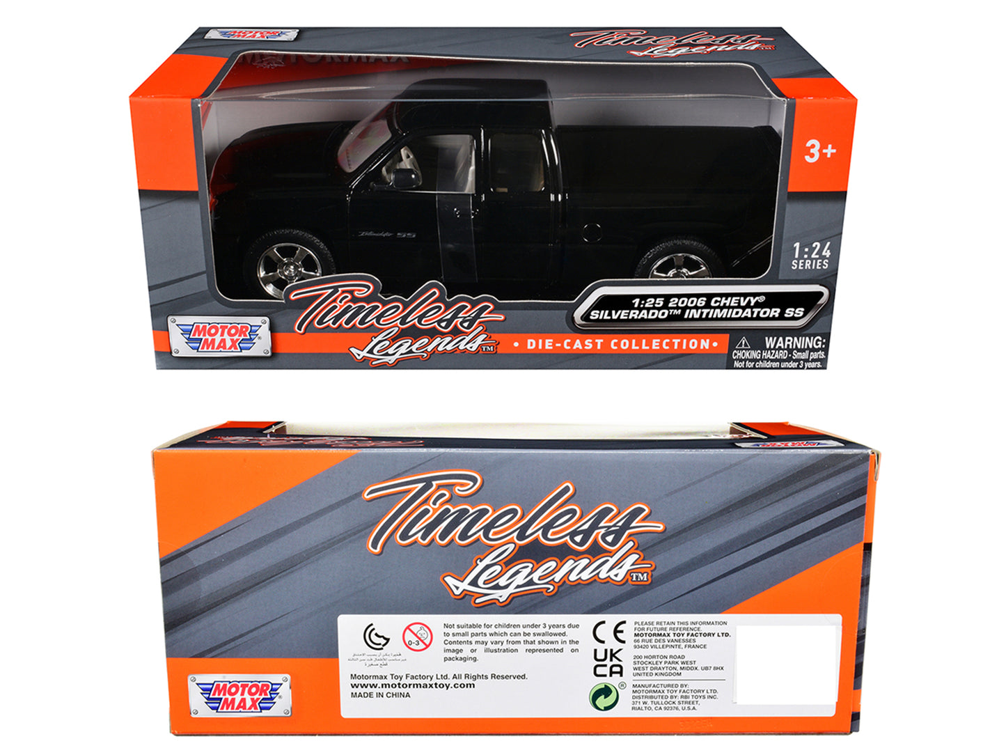 2006 Chevrolet Silverado Intimidator SS Pickup Truck Black "Timeless Legends" Series 1/25 Diecast Model Car by Motormax <h2>2006 Motormax</h2> <p>High-quality perfect for collectors and enthusiasts. F