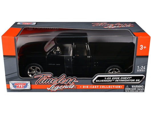 2006 Chevrolet Silverado Intimidator SS Pickup Truck Black "Timeless Legends" Series 1/25 Diecast Model Car by Motormax <h2>2006 Motormax</h2> <p>High-quality perfect for collectors and enthusiasts. F