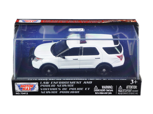 2015 Ford Police Interceptor Utility Plain White 1/43 Diecast Model Car by Motormax <h2>2015 Motormax</h2> <p>High-quality perfect for collectors and enthusiasts. Features detailed interior exterior c