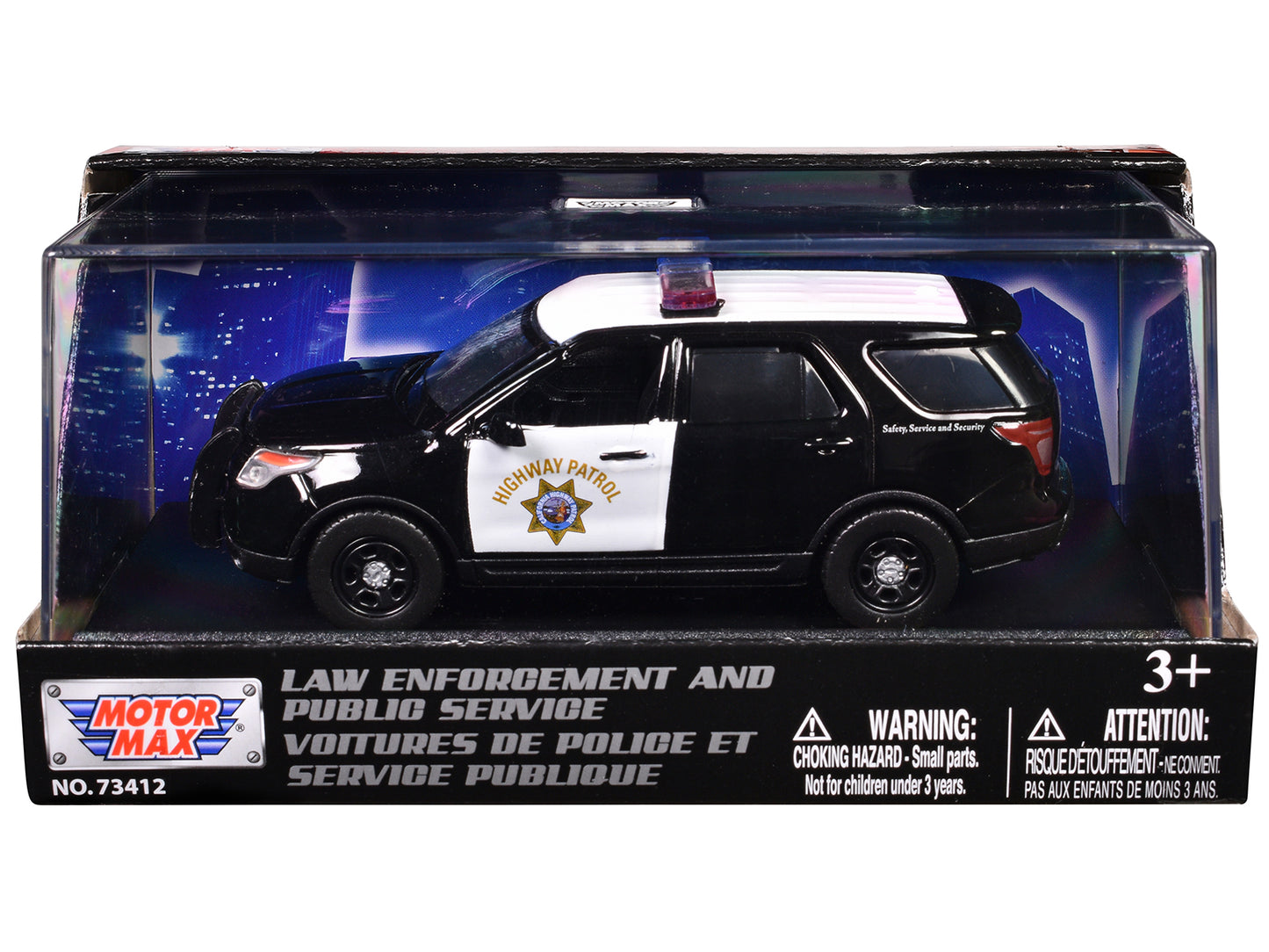 2015 Ford Police Interceptor Utility "California Highway Patrol" Black and White "Law Enforcement Public Service" Series 1/43 Diecast Model Car by Motormax <h2>2015 Motormax</h2> <p>High-quality perfe