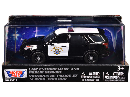 2015 Ford Police Interceptor Utility "California Highway Patrol" Black and White "Law Enforcement Public Service" Series 1/43 Diecast Model Car by Motormax <h2>2015 Motormax</h2> <p>High-quality perfe