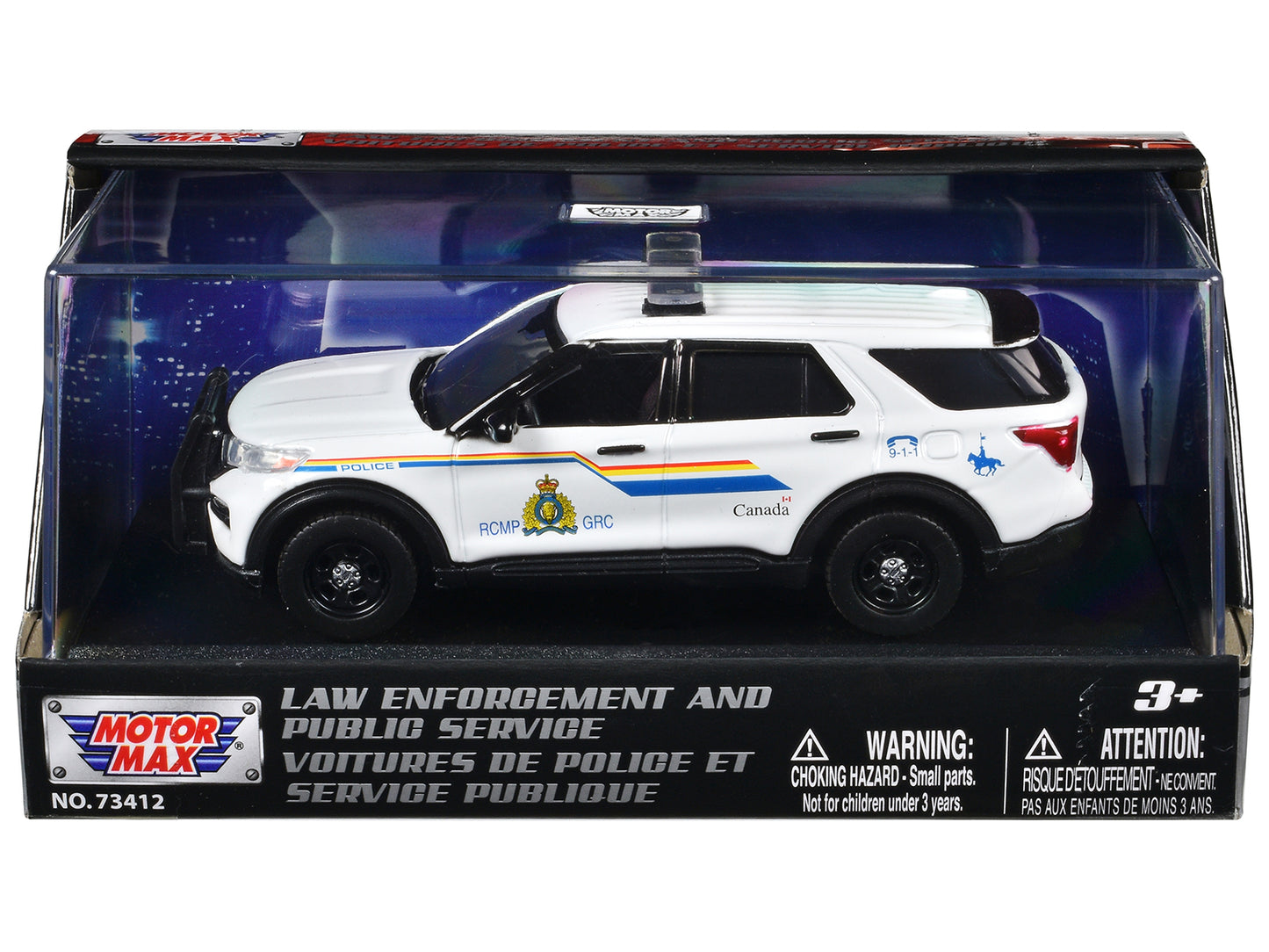 2022 Ford Police Interceptor Utility "RCMP (Royal Canadian Mounted Police)" White "Law Enforcement and Public Service" Series 1/43 Diecast Model Car by Motormax <h2>2022 Motormax</h2> <p>High-quality
