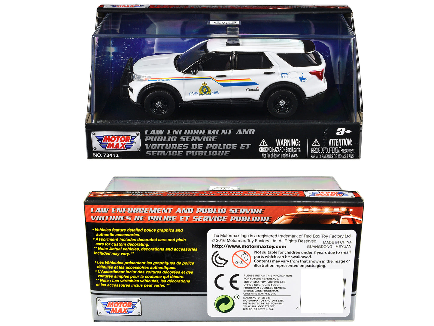 2022 Ford Police Interceptor Utility "RCMP (Royal Canadian Mounted Police)" White "Law Enforcement and Public Service" Series 1/43 Diecast Model Car by Motormax <h2>2022 Motormax</h2> <p>High-quality
