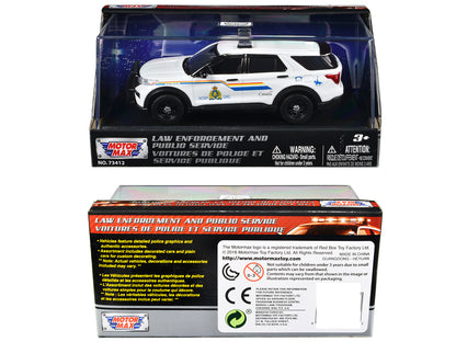 2022 Ford Police Interceptor Utility "RCMP (Royal Canadian Mounted Police)" White "Law Enforcement and Public Service" Series 1/43 Diecast Model Car by Motormax <h2>2022 Motormax</h2> <p>High-quality