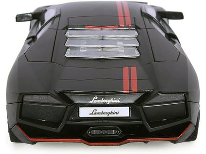 Lamborghini Reventon Matt Black with Red Stripes "Satin Paint" Series 1/24 Diecast Model Car by Motormax <h2>Lamborghini Motormax</h2> <p>High-quality perfect for collectors and enthusiasts. Features