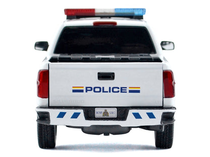 2017 Chevrolet Silverado 1500 LT Z71 Crew Cab Pickup Truck "Royal Canadian Mounted Police" White with Flashing Light Bar and Front and Rear Lights and Sounds "Law Enforcement and Public Service" Series 1/27 T&y Diecast Model Car by Motormax