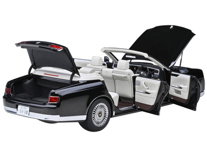 Toyota Century Open Car Convertible RHD (Right Hand Drive) Black with White Interior 1/18 Model by Autoart <h2>Toyota Autoart</h2> <p>High-quality diecast perfect for collectors and enthusiasts. Featu