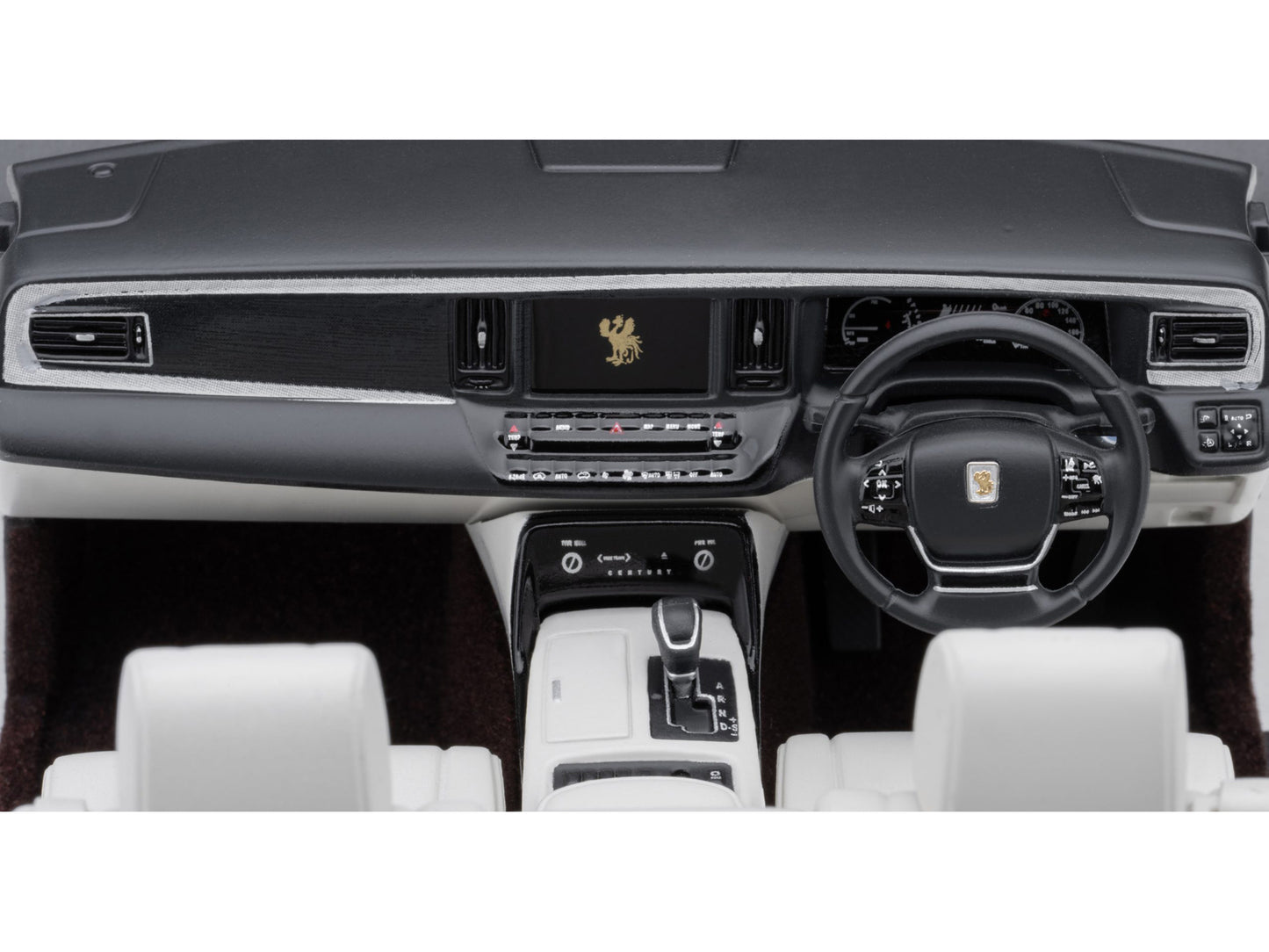 Toyota Century Open Car Convertible RHD (Right Hand Drive) Black with White Interior 1/18 Model by Autoart <h2>Toyota Autoart</h2> <p>High-quality diecast perfect for collectors and enthusiasts. Featu