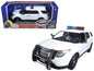 2015 Ford Police Interceptor Utility White with Flashing Light Bar and Front Rear Lights 2 Sounds 1/24 Diecast Model Car by Motormax <h2>2015 Motormax</h2> <p>High-quality perfect for collectors enthu