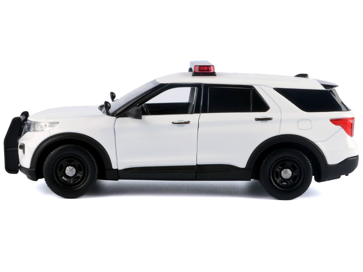 2022 Ford Police Interceptor Utility Plain White "Builder's Kit" with Flashing Light Bar and Front Rear Lights Sounds 1/24 Diecast Model Car by Motormax <h2>2022 Motormax</h2> <p>High-quality perfect