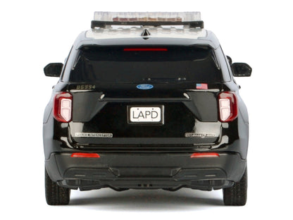 2022 Ford Police Interceptor Utility Black and White "Los Angeles Department (LAPD)" with Flashing Light Bar Front Rear Lights Sounds 1/24 Diecast Model Car by Motormax <h2>2022 Motormax</h2> <p>High-