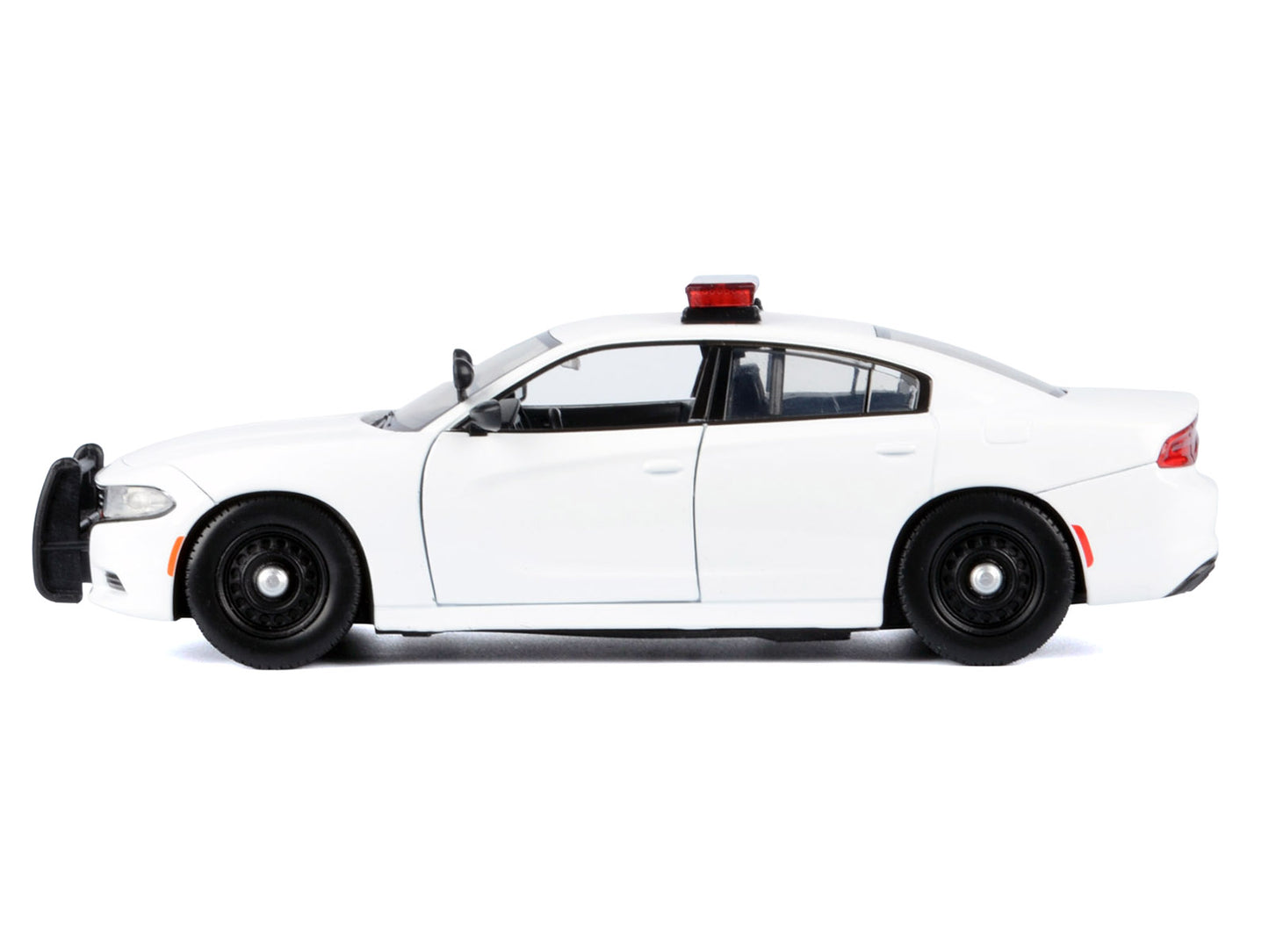 2023 Dodge Charger Pursuit Police Car Unmarked White with Flashing Light Bar Front and Rear Lights 2 Sounds "Builder's Kit" 1/24 Diecast Model by Motormax <h2>2023 Motormax</h2> <p>High-quality perfec