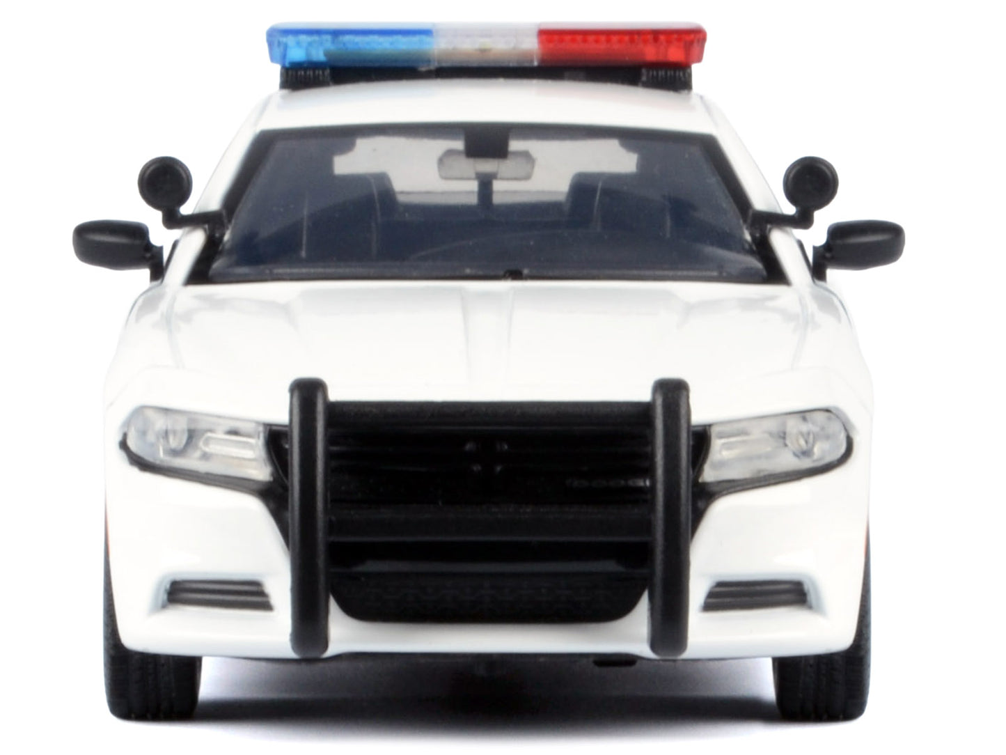 2023 Dodge Charger Pursuit Police Car Unmarked White with Flashing Light Bar Front and Rear Lights 2 Sounds "Builder's Kit" 1/24 Diecast Model by Motormax <h2>2023 Motormax</h2> <p>High-quality perfec