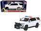 2025 Chevrolet Tahoe PPV White "Builder's Kit" with Flashing Light Bar and Front Rear Lights Sounds 1/24 Diecast Model Car by Motormax <h2>2025 Motormax</h2> <p>High-quality perfect for collectors ent