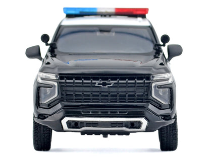 2025 Chevrolet Tahoe PPV "LAPD (Los Angeles Police Department)" Black and White with Flashing Light Bar Front Rear Lights Sounds 1/24 Diecast Model Car by Motormax <h2>2025 Motormax</h2> <p>High-quali