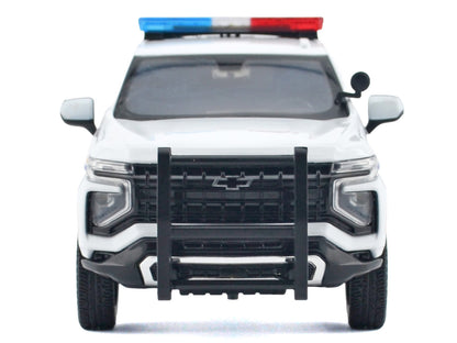 2025 Chevrolet Tahoe PPV "RCMP (Royal Canadian Mounted Police)" White with Stripes Flashing Light Bar and Front Rear Lights Sounds 1/24 Diecast Model Car by Motormax <h2>2025 Motormax</h2> <p>High-qua
