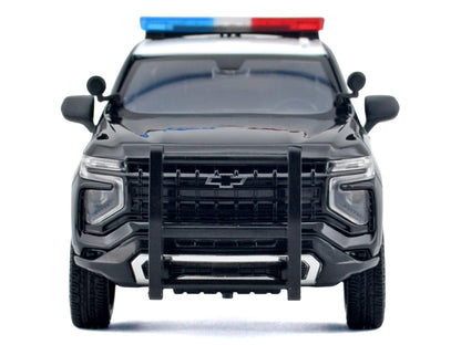 2025 Chevrolet Tahoe PPV "CHP (California Highway Patrol)" Black and White with Flashing Light Bar Front Rear Lights Sounds 1/24 Diecast Model Car by Motormax <h2>2025 Motormax</h2> <p>High-quality pe