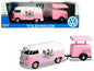Volkswagen T1 Delivery Van with Ice-Cream Trailer Pink and White "Ice-Cream Shop" 1/24 Diecast Model Car by Motormax <h2>Volkswagen Motormax</h2> <p>High-quality perfect for collectors enthusiasts. Fe
