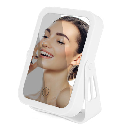 10X Magnifying Lighted Makeup Mirror Double Sided Travel With 3 Light Colors To