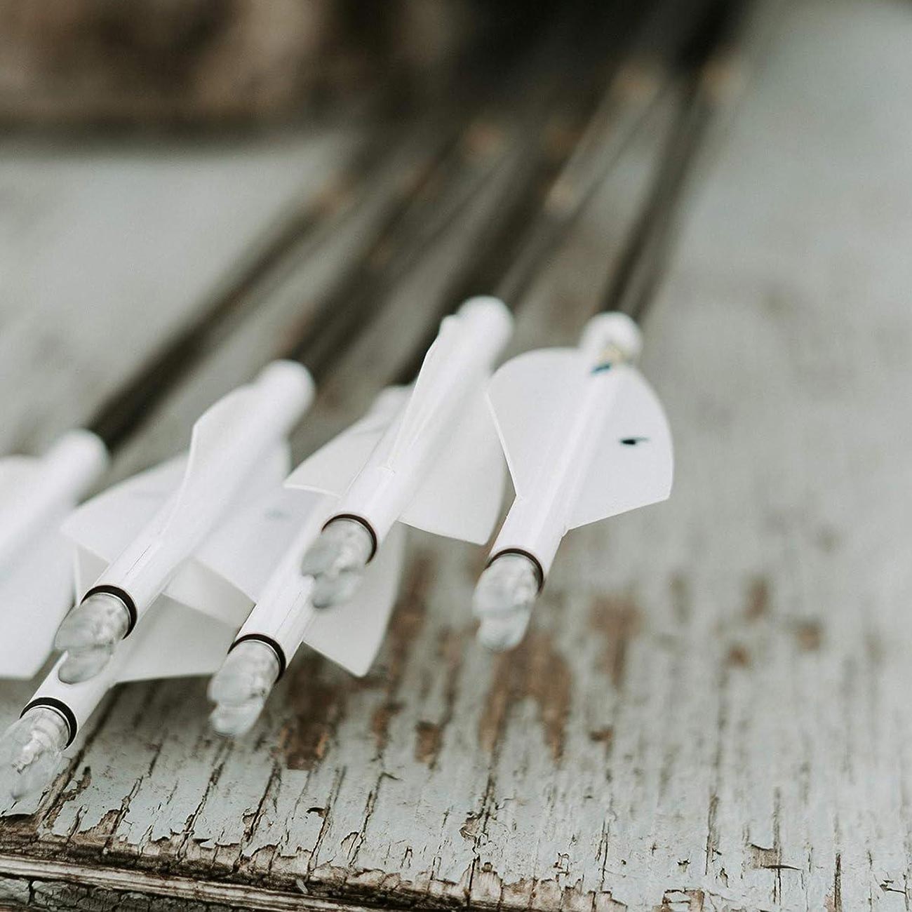 Tac Vanes 4.625" Standard Arrow Wraps - White (13 pack)