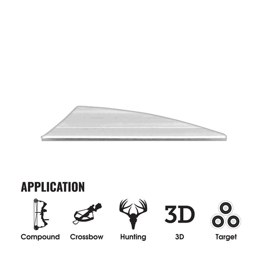 Tac Vanes Driver 2.75" SG Vane - White (36 pack)