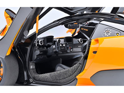 McLaren Senna GTR Orange with Black Top 1/18 Model Car by Autoart