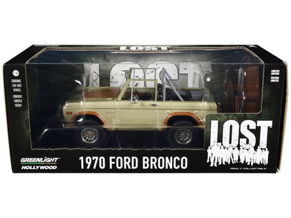 GreenLight 1970 Ford Bronco Gold Metallic with Brown Hood and Top "Lost" (2004-2010) TV Series "Hollywood" 20 1/24 Diecast Model Car by <h2>1970 Greenlight</h2> <p>High-quality perfect for collectors