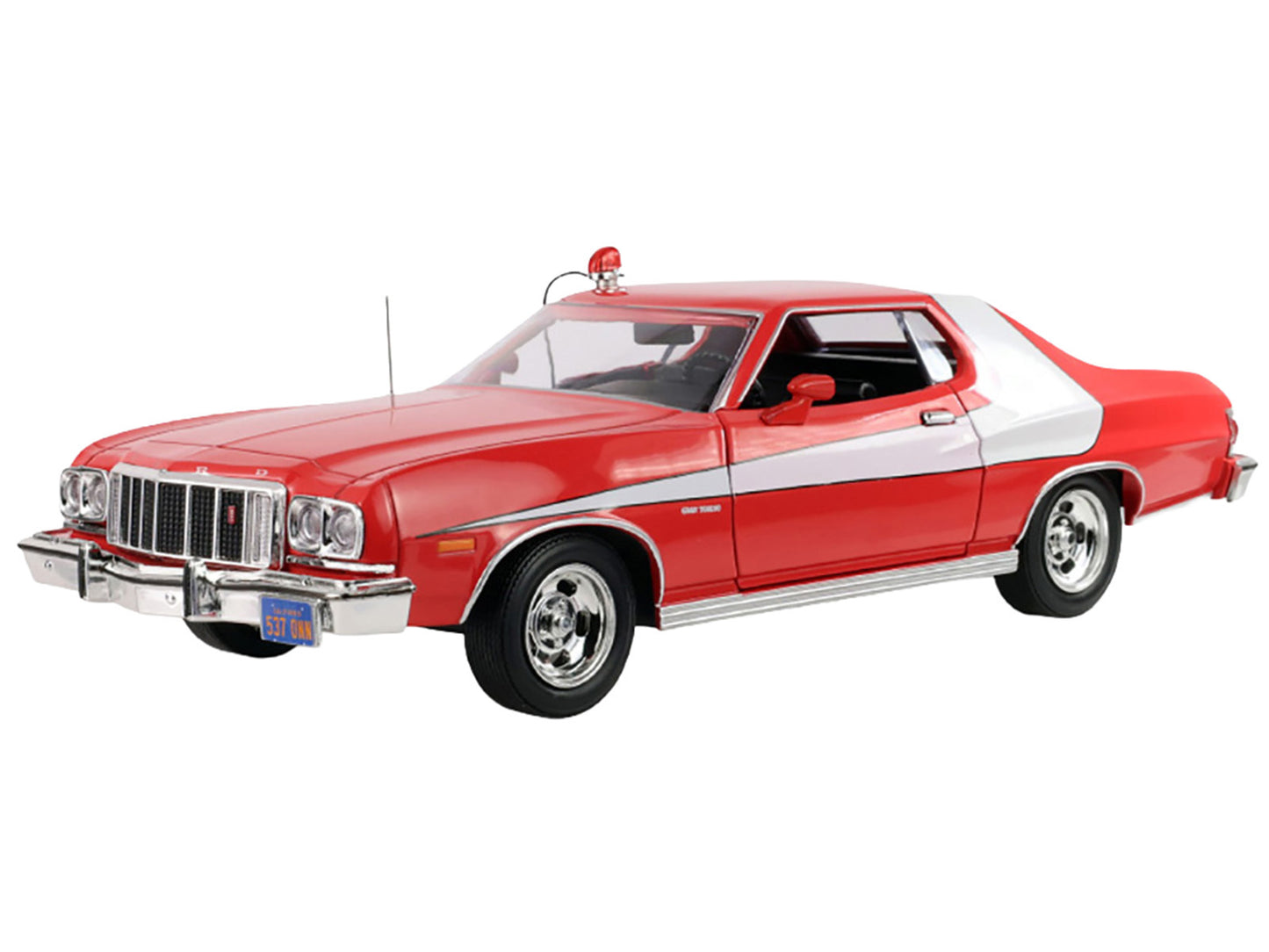 GreenLight 1976 Ford Gran Torino Red with White Graphics "Hollywood Greatest Hits" Series 1/24 Diecast Model Car by <h2>1976 Greenlight</h2> <p>High-quality perfect for collectors and enthusiasts. Fea