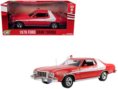 GreenLight 1976 Ford Gran Torino Red with White Graphics "Hollywood Greatest Hits" Series 1/24 Diecast Model Car by <h2>1976 Greenlight</h2> <p>High-quality perfect for collectors and enthusiasts. Fea